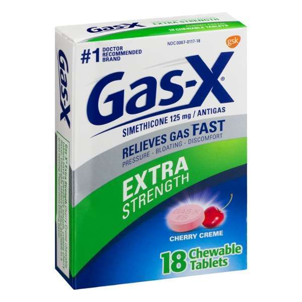 Gas-X Cherry Creme Tablets 18 Count, PK24 44069870